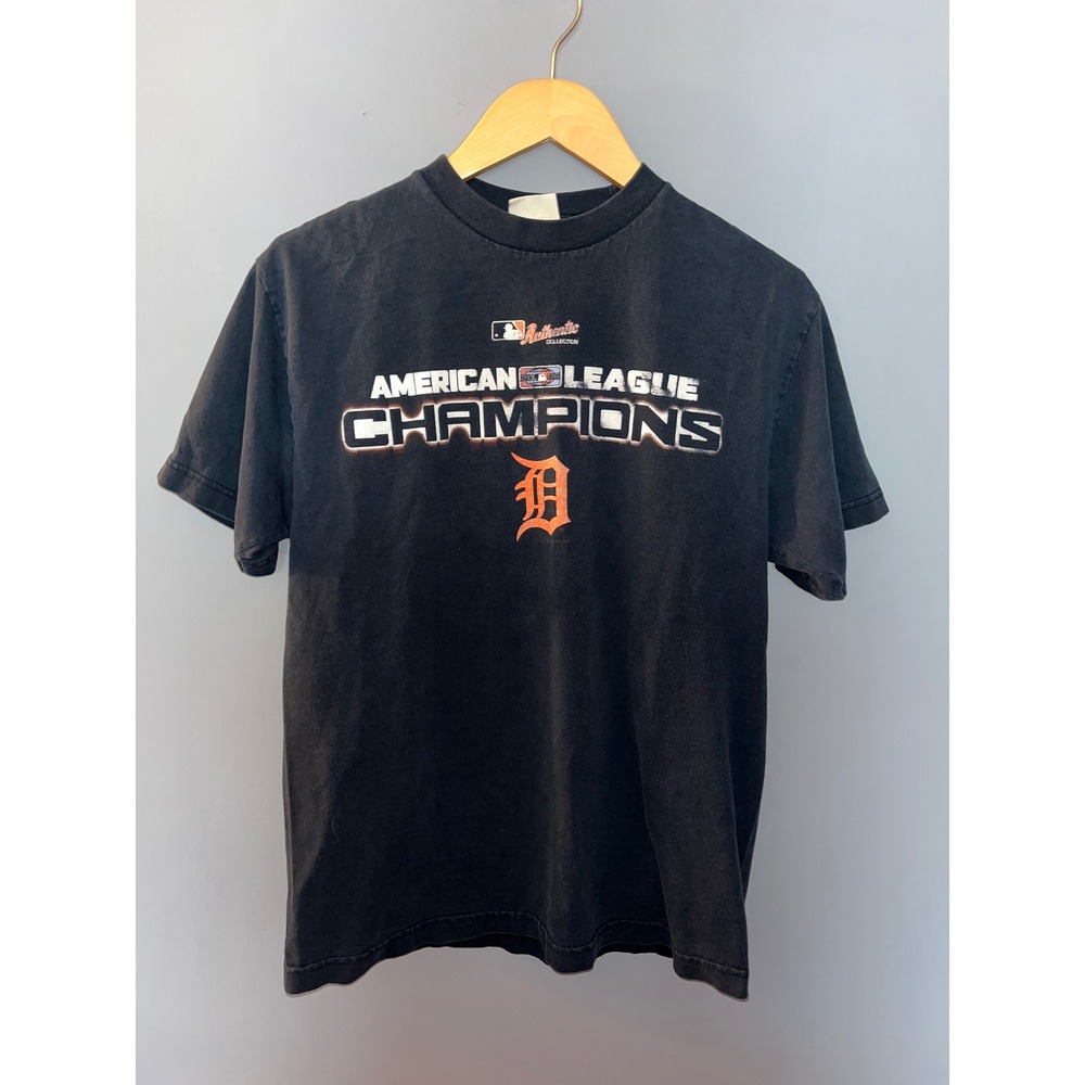Vintage Detroit Tigers American‎ League Champions MLB T Shirt Black